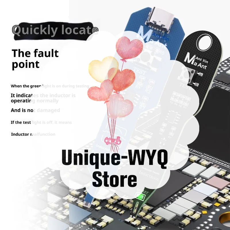 

Inductance Tester Repair Tool, 1Pc PC Motherboard Coil Check Device, Quick Fault Inspection with Electromagnetic Induction