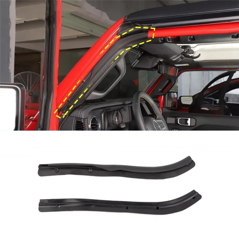 

Waterproof Rubber Tape Water Retaining Strip Front Door Seal For Jeep Wrangler JL Gladiator JT 2024 2025 Interior Accessories