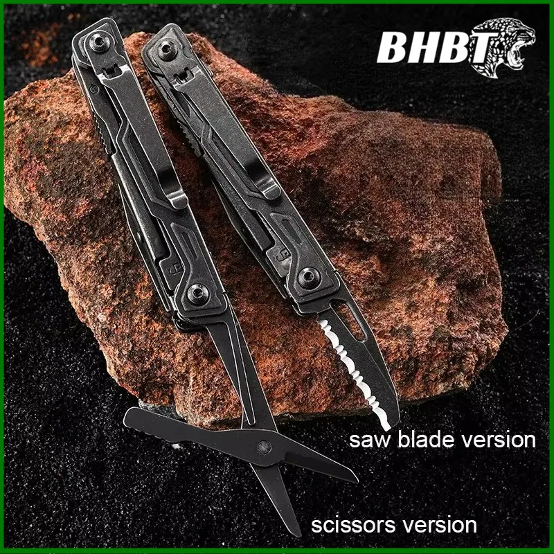 BHBT 19 in 1 멀티툴 나이프 EDC 휴대용 야외 캠핑 생존 다기능 도구 포켓 나이프 비트 포함