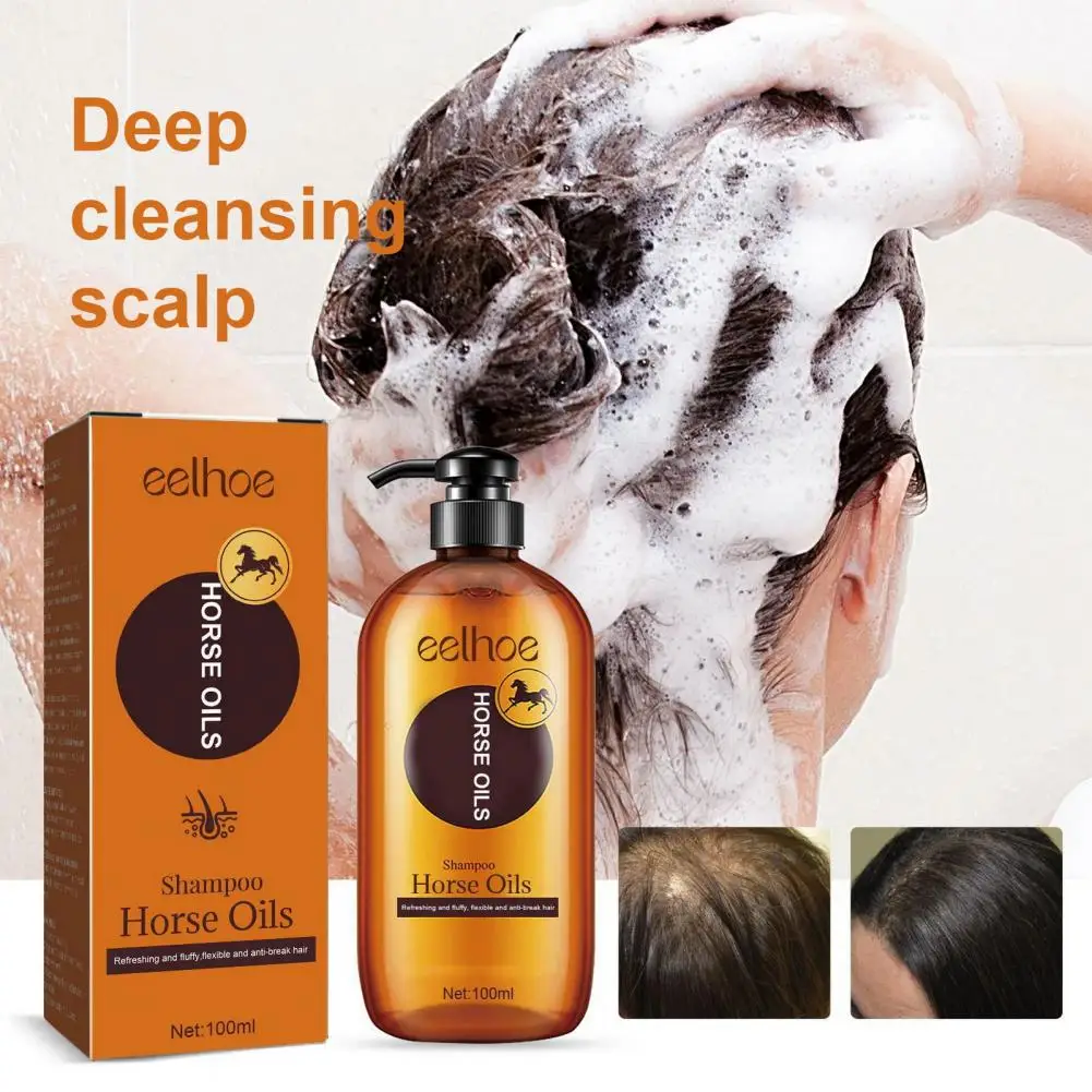 

Horse Oil Shampoo for Hair Loss Hair Growth with Horse Oil Vibrant Hair Loss Shampoo Safe Healthy Odor-free Nourishing Solution