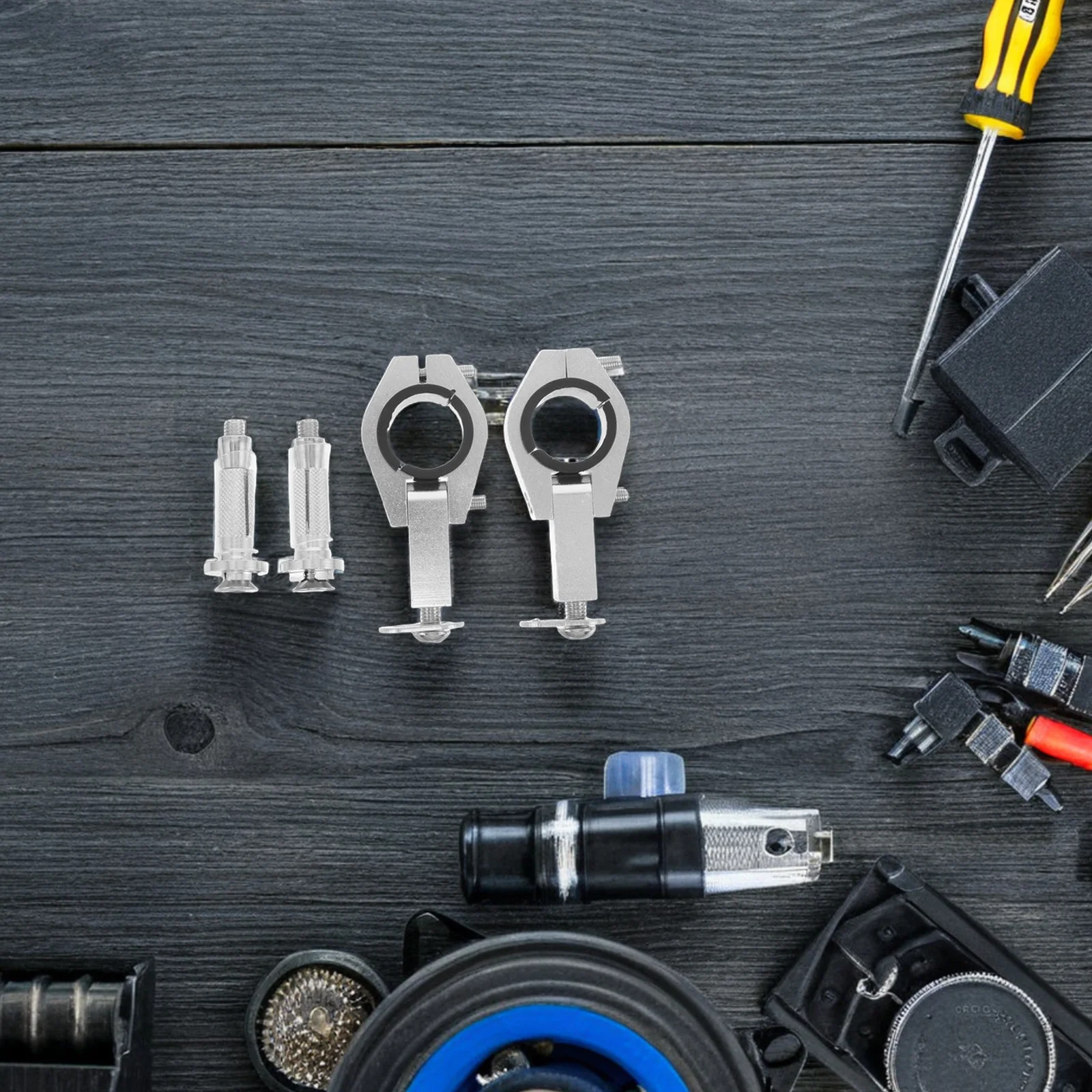 

1Set Offroad Motorcycle Handlebar Bracket 28mm Metal Expansion Screw Mount Compatible Atv Dirt Bike Handguard Windshield