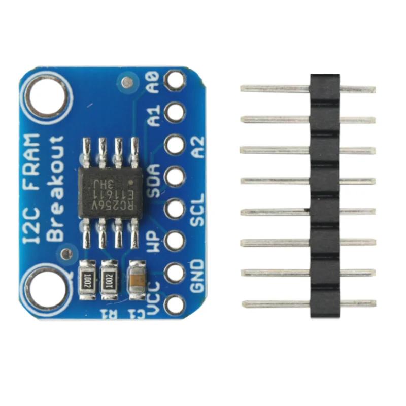 لوحة القطع FRAM الذاكرة MB85RC256V IC I2C غير متطايرة 2.7-5.5 فولت لجهاز IoT الاستشعار المحمولة يمكن ارتداؤها