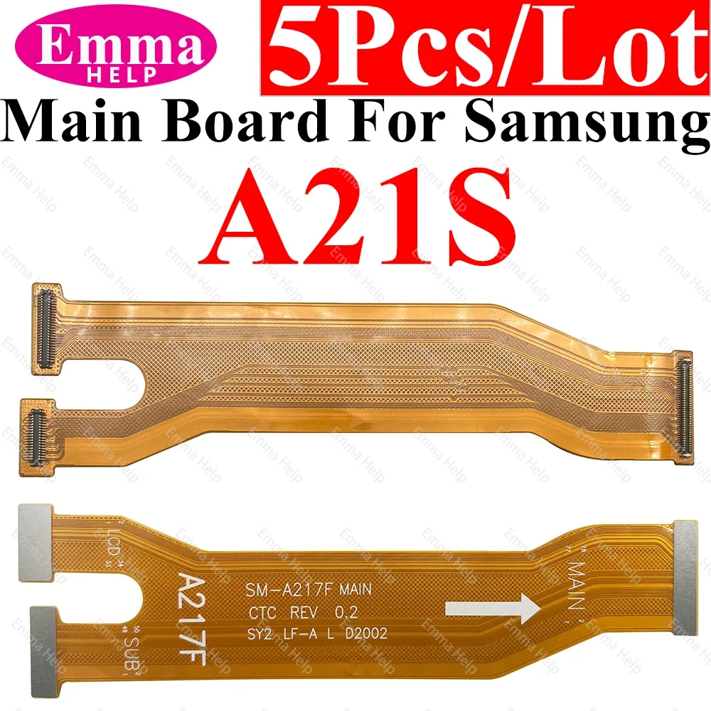 EmmaHelp 5Pcs MainBoard Flex For Samsung Galaxy A70 A21S A31 A51 A71 A50 A40 A30 A20S A10 A10S M12 M14 M15 M16 Connector FPC