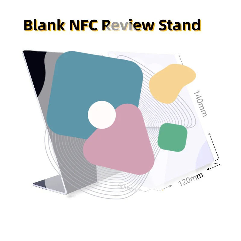 Blank NFC Review Stand NFC215 Chip 504Bytes 13.56MHz Social Media QR Code