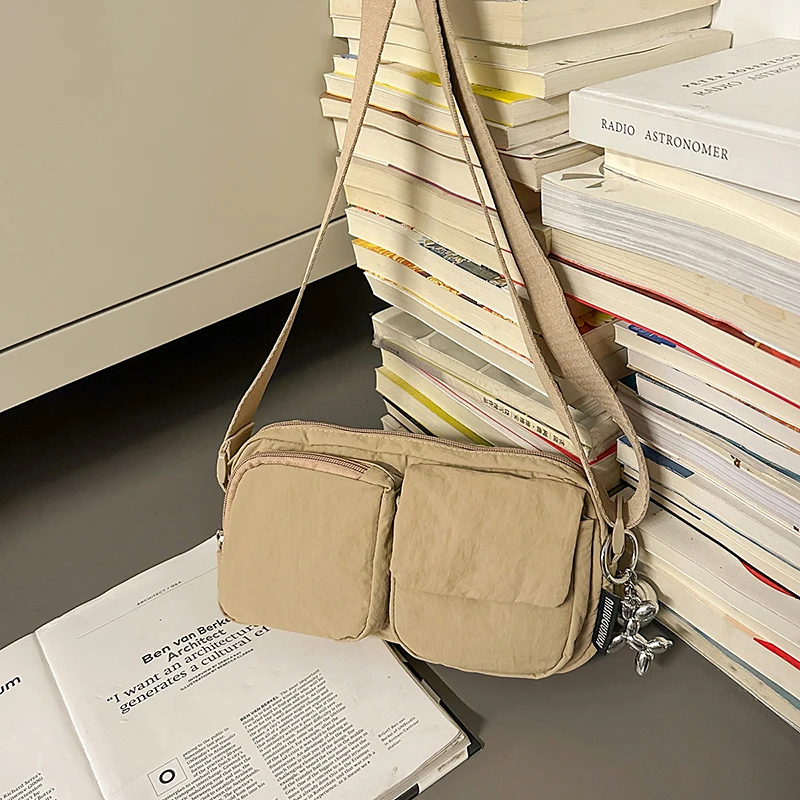 

Zipper Solid Nylon Sewing Thread Casual Women's Waist Packs 2025 Hot Selling Simple Soft Popular Commuting Youth Crossbody Bag