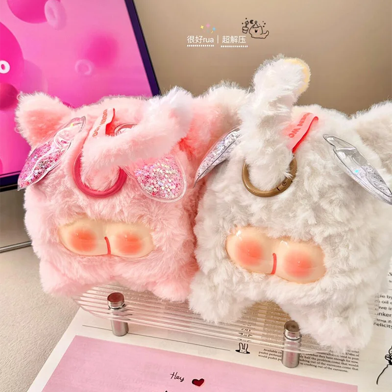 Sllo Flying Piggy Series Plush กล่องตาบอดน่ารัก Mystery กล่องเดสก์ท็อปเครื่องประดับอะนิเมะรูปตุ๊กตาไวนิลกระเป๋าจี้ของเล่นของขวัญวันเกิด