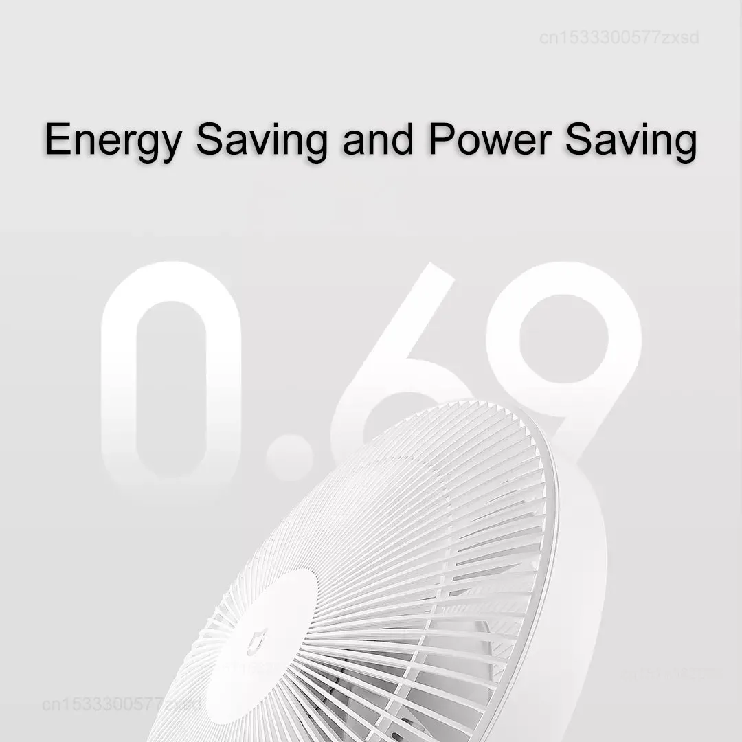 Xiaomi Mijia Smart DC Inverter Bodenventilator 1X Upgrade mit 7 Flügeln, 140 °   Weitwinkel-Luftstrom, geringer 25,6 dB geräuscharmer Ventilator, mit Mi Home APP