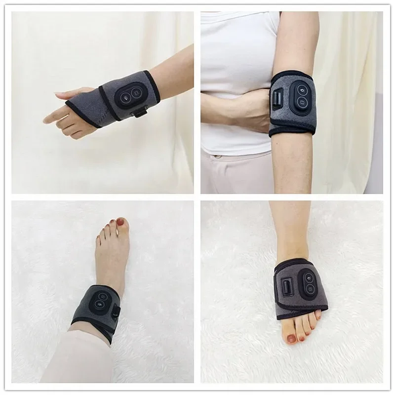 USB Charging Heating Wrist Guards Men Women Wrist Tendon Sheath Electric Massage Vibration Relieves Warmth Massager Brace