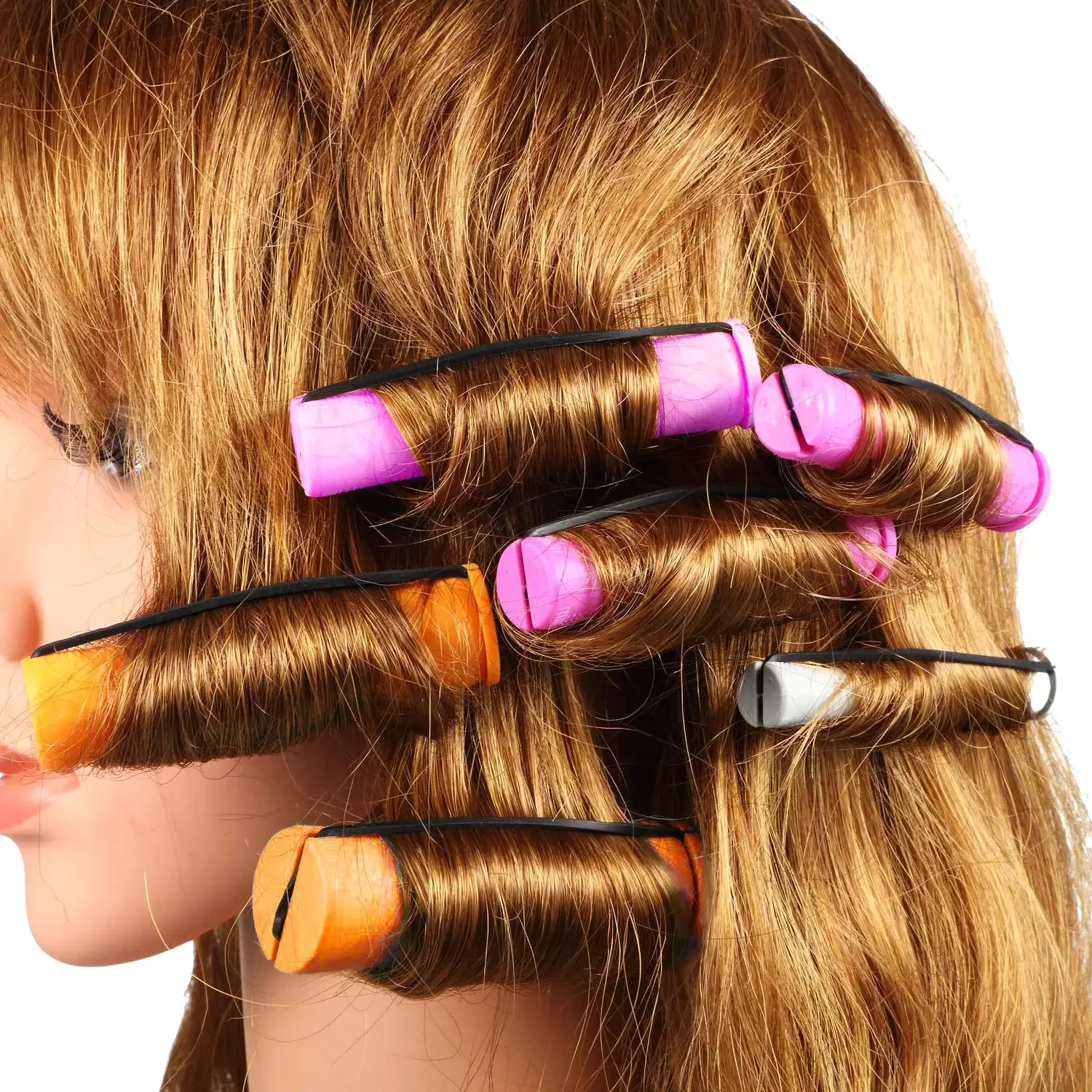 Stäbe, Eisen, Kunststoff, kalt, 5 Größen von Locken, 20 Stück Dauerwelle, Lockenwellenstangen, Dauerwellenstangen, Lockenstäbe, Haarstyling-Werkzeuge – Detail 3