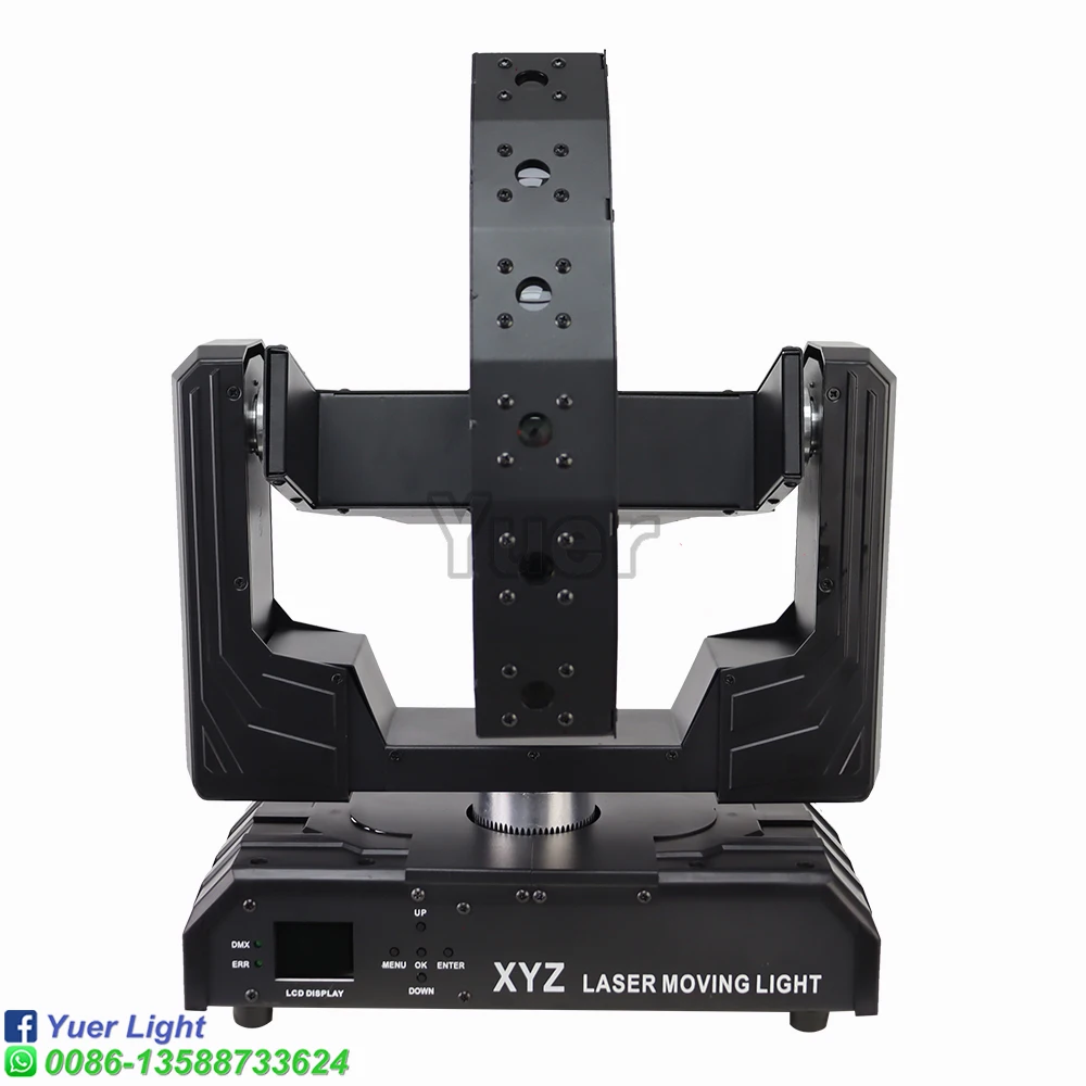 NEW 6 Eyes RGB Beam Laser Moving Head Light 6X500MW XYZ Axis Infinite Rotation DMX DJ Disco Party Stage Swing Effect Projector