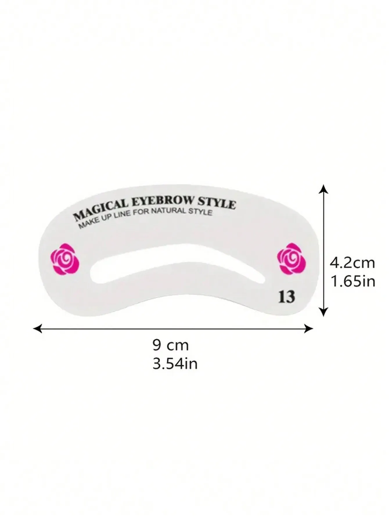 24-stijlen wenkbrauwvormende sjabloonkaart Vrouwelijke schoonheidspak voor perfecte make-uptoepassing en schoonheidsmodellering