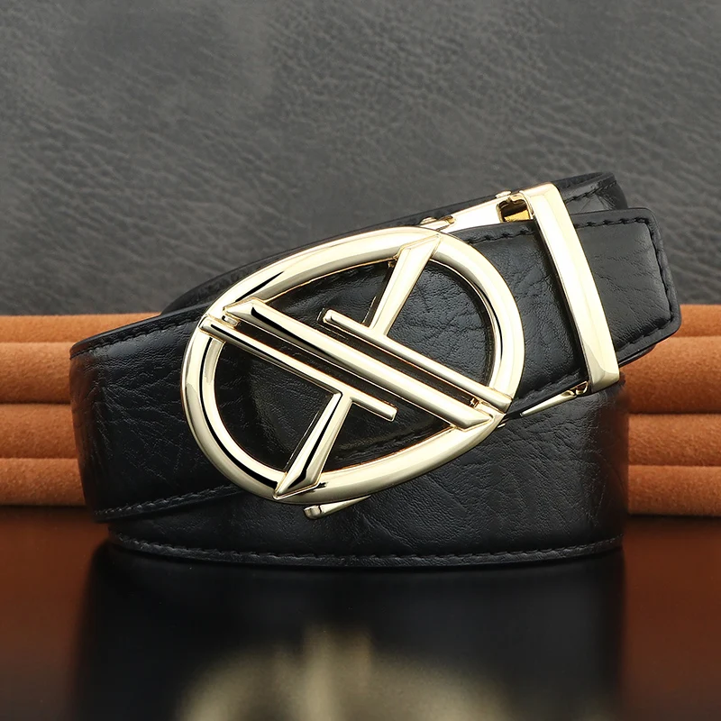New High quality belts for men automatic buckle mode genuine leather waist beltluxury brand for men