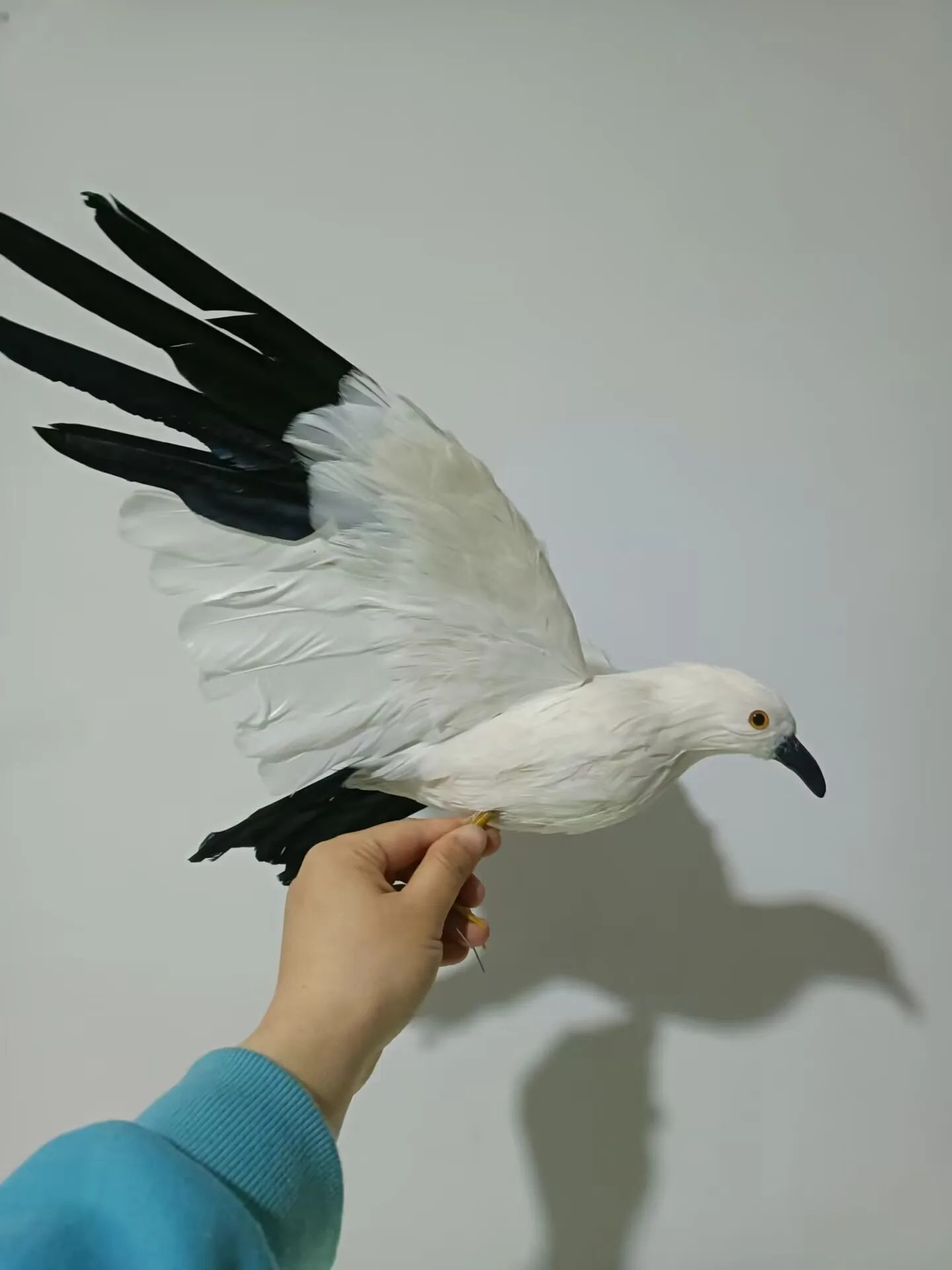 Cute simulation wings seagull model foam&feather lovely bird about 32x50cm xf0062
