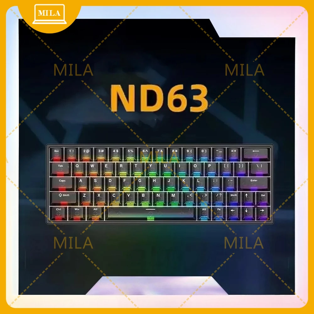 

For Irok ND63/ND68 Magnetic Switch Mechanical Keyboards RGB HotSwap E-Sports Wired Customize Keyboard Pc Gaming Office Accessory