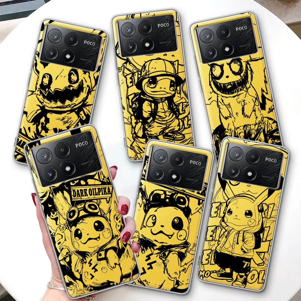 capa-de-telefone-pokemon-gengar-pikachu-para-xiaomi-poco-f7-ultra-f4-x6-m3-x7-m5s-m6-x4-nfc-m4-f2-pro-tpu-a-prova-de-choque-transparente