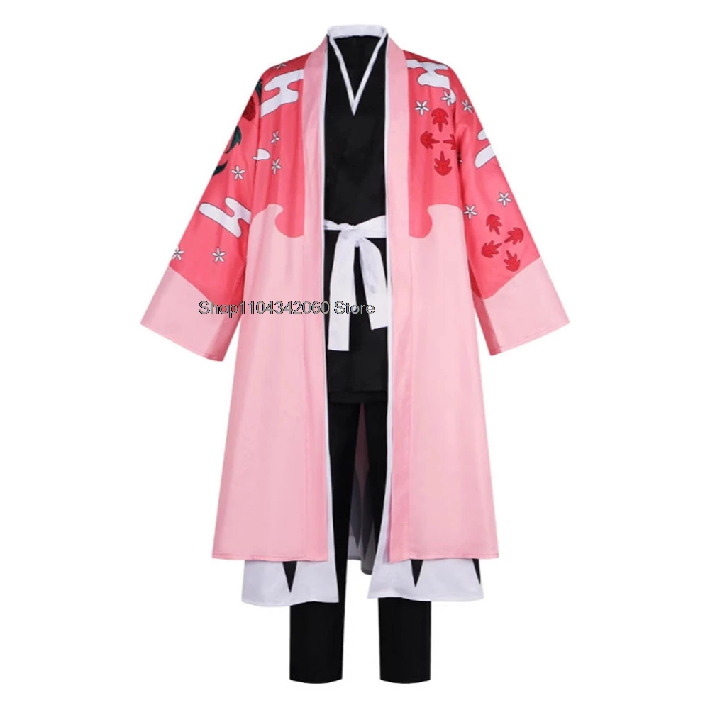 Kyoraku Shunsui Cosplay Inoue Orihime Costume Anime Men Kimono Cloak Belt Women Dress Outfits Halloween Carnival Party Suit