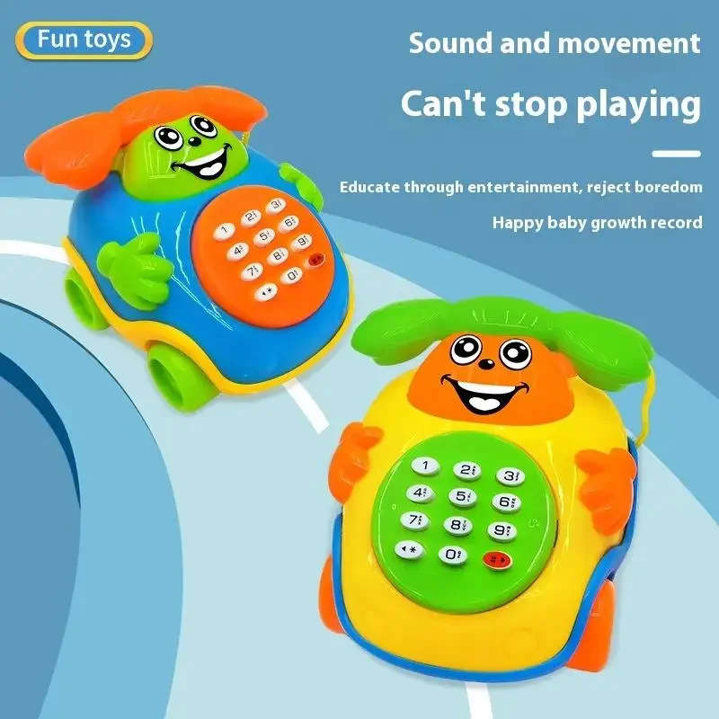 1 pçs educacional cedo dos desenhos animados música carro máquina brinquedos elétricos crianças cantando telefone carro brinquedo educação jogo para crianças presente