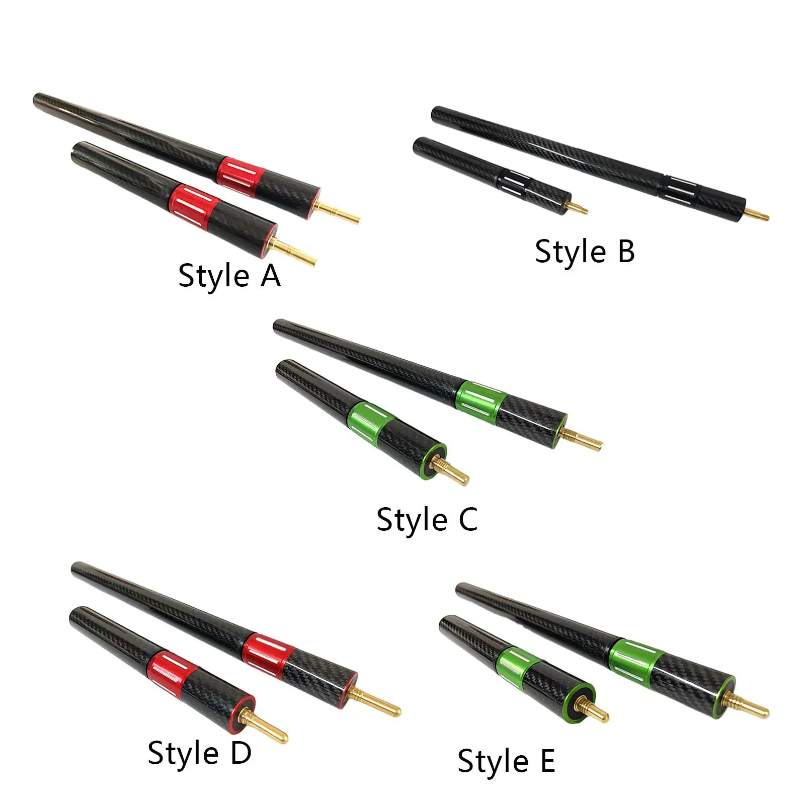 Carbon Fiber Pool Cue Extension Adjustable Extender for Snooker Pool Stick Professional Billiards Accessories
