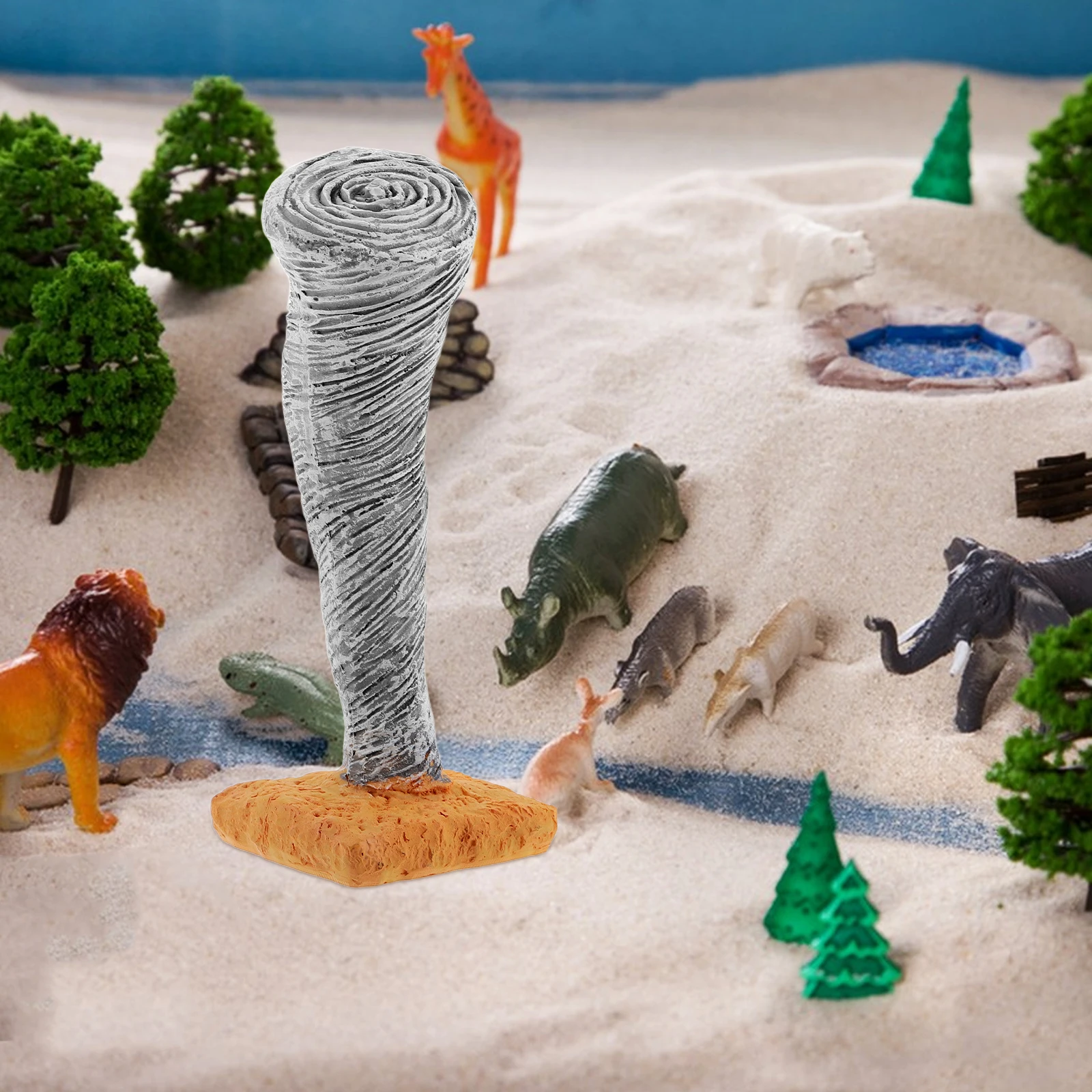 

Tornado Model Land Figurines Desktop Decoration Micro Landscape Statue Sand Table Landscaping Ornament