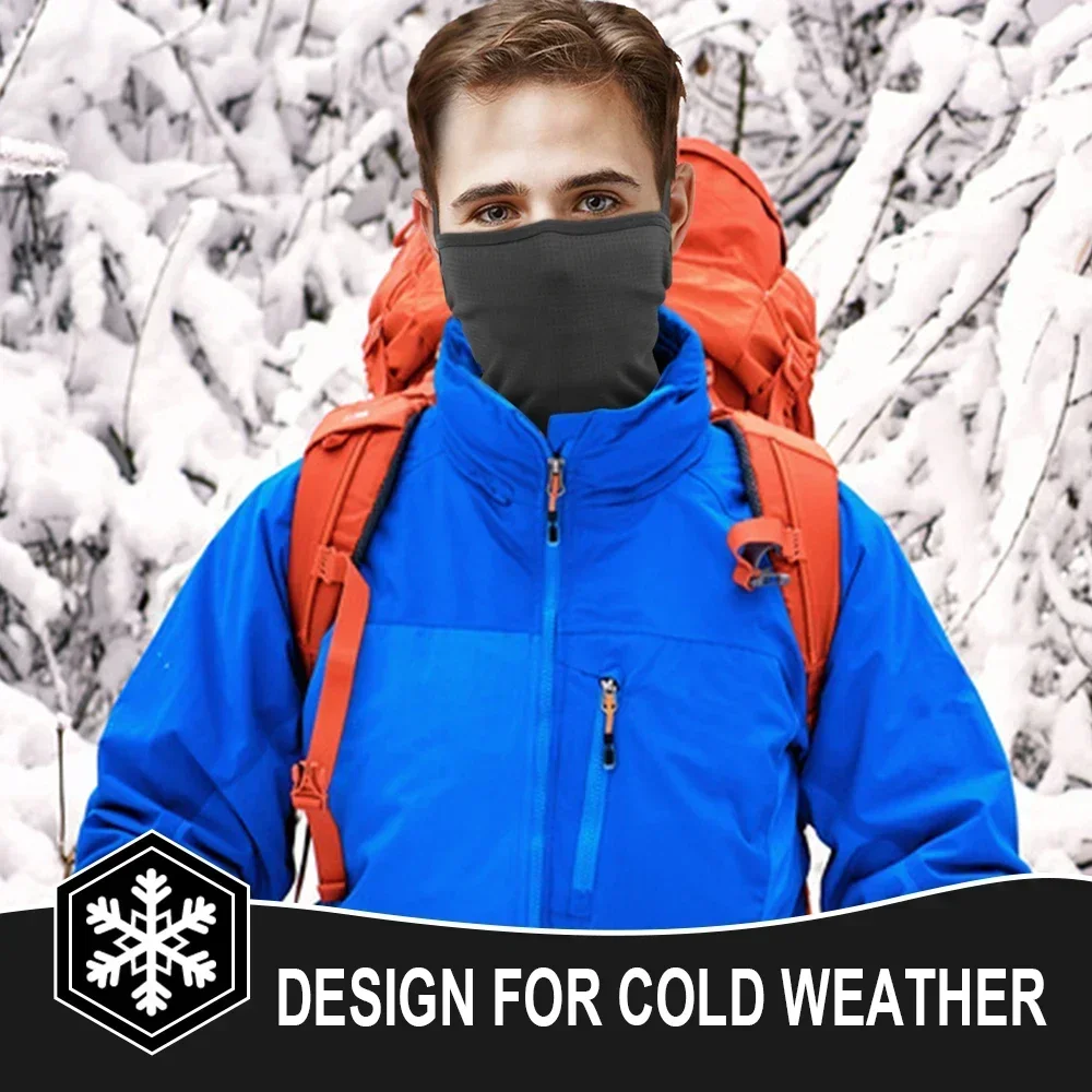 Winter Bandana Face Scarf Mask Warmer Neck Gaiter Sport Hanging Ear Snowboard Ski Neckerchief Windproof Thermal Half Face Cover