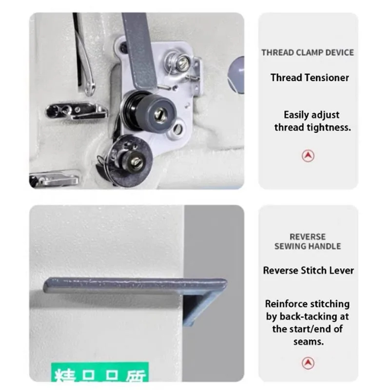 8365 Heavy Duty High Post Bed Single Needle Lockstitch Sewing Machine Compound Feed Slim High Sewing Equipment (customized)