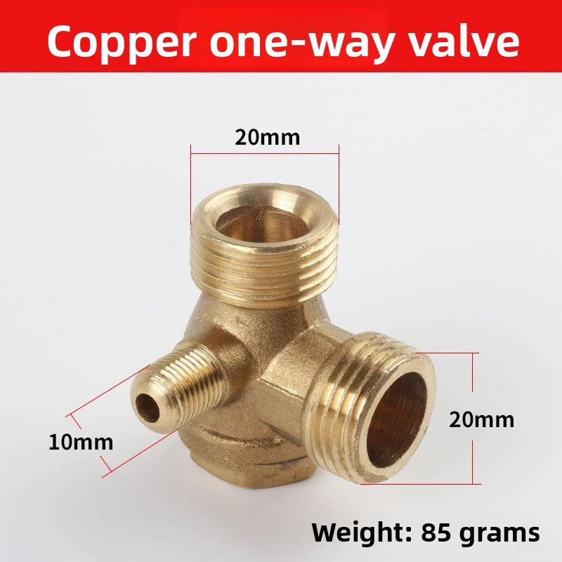 Air compressor air pump piston direct coupling accessories aluminum/copper/zinc material check valve three-way