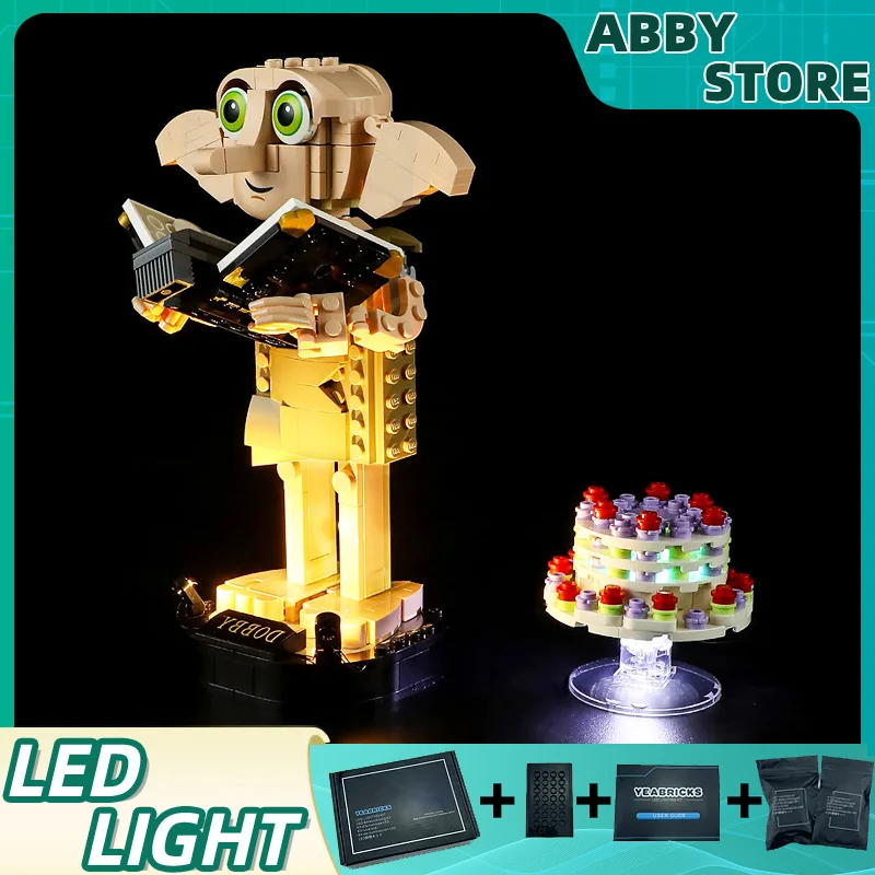 DIY kit de luz LED para lego, dobby o elfo da casa, apenas luz LED sem blocos modelo, 76421