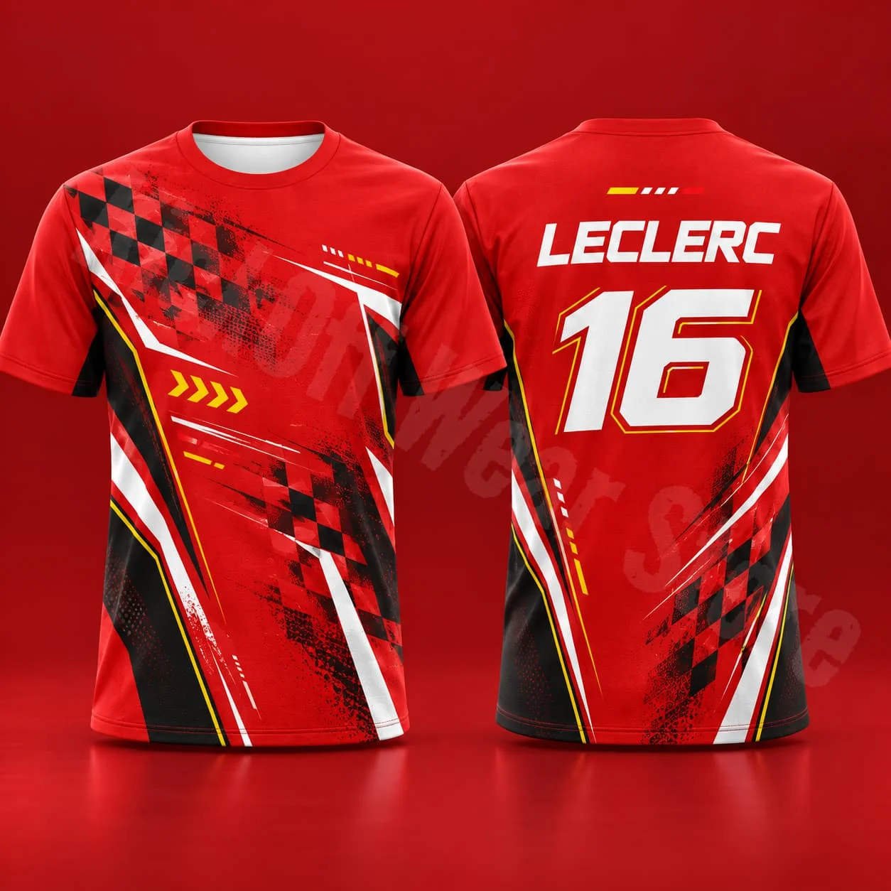 Leclerc 16 Herren-T-Shirt, Sommer-Rennsport-Grafik-T-Shirt, Speed-Style, lässige Streetwear, Motorsport-Fan-Shirt, Unisex, Herren, Damen, Geschenk – Detail 10