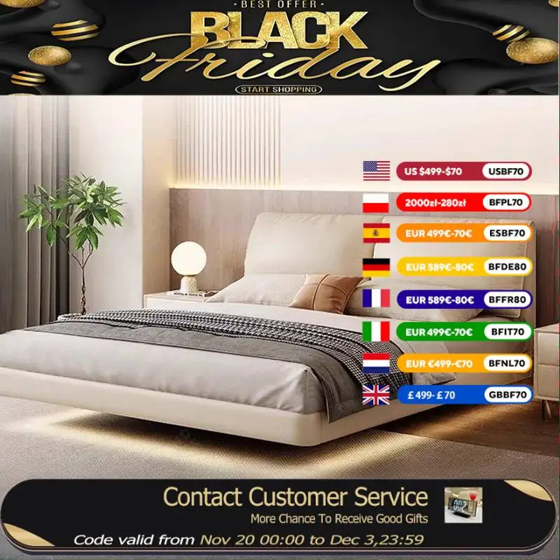 

Дизайнерская современная кровать с каркасом, деревянная белая европейская двуспальная кровать для спальни King Size, полноразмерный каркас кровати Cama Dobravel, мебель для спальни