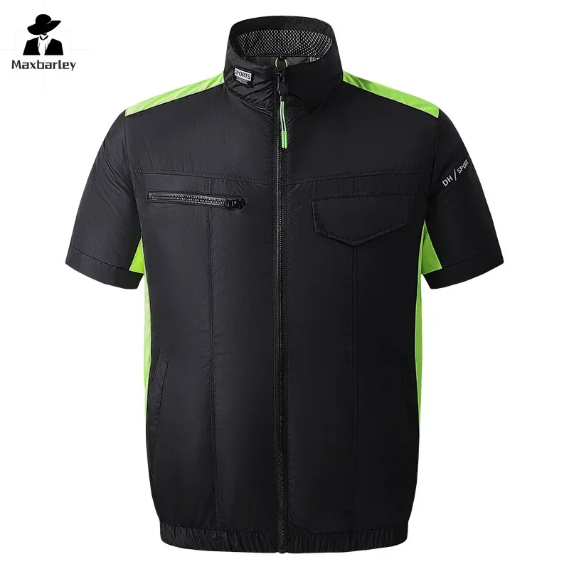 Men's Fan Vest Summer Heat Dissipation Outdoor Fishing USB Charging Air Conditioning Suit Men High-temperature Work Cooling Coat