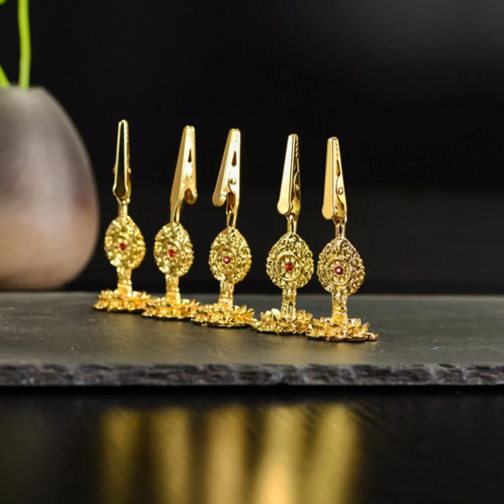 

3Pcs Lotus Base Alloy Incense Clip Holder Set Coil Burner Aromatherapy for Meditation Yoga Bedroom Tea Room Relaxation