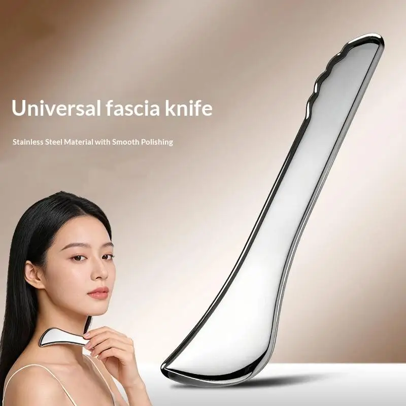 1Pcs Metal Guasha Scraping Tool Stainless Steel Gua Sha Bar Muscle Scraper Stick For Deep Tissue/Fascia/Face/Scar For Body Plan
