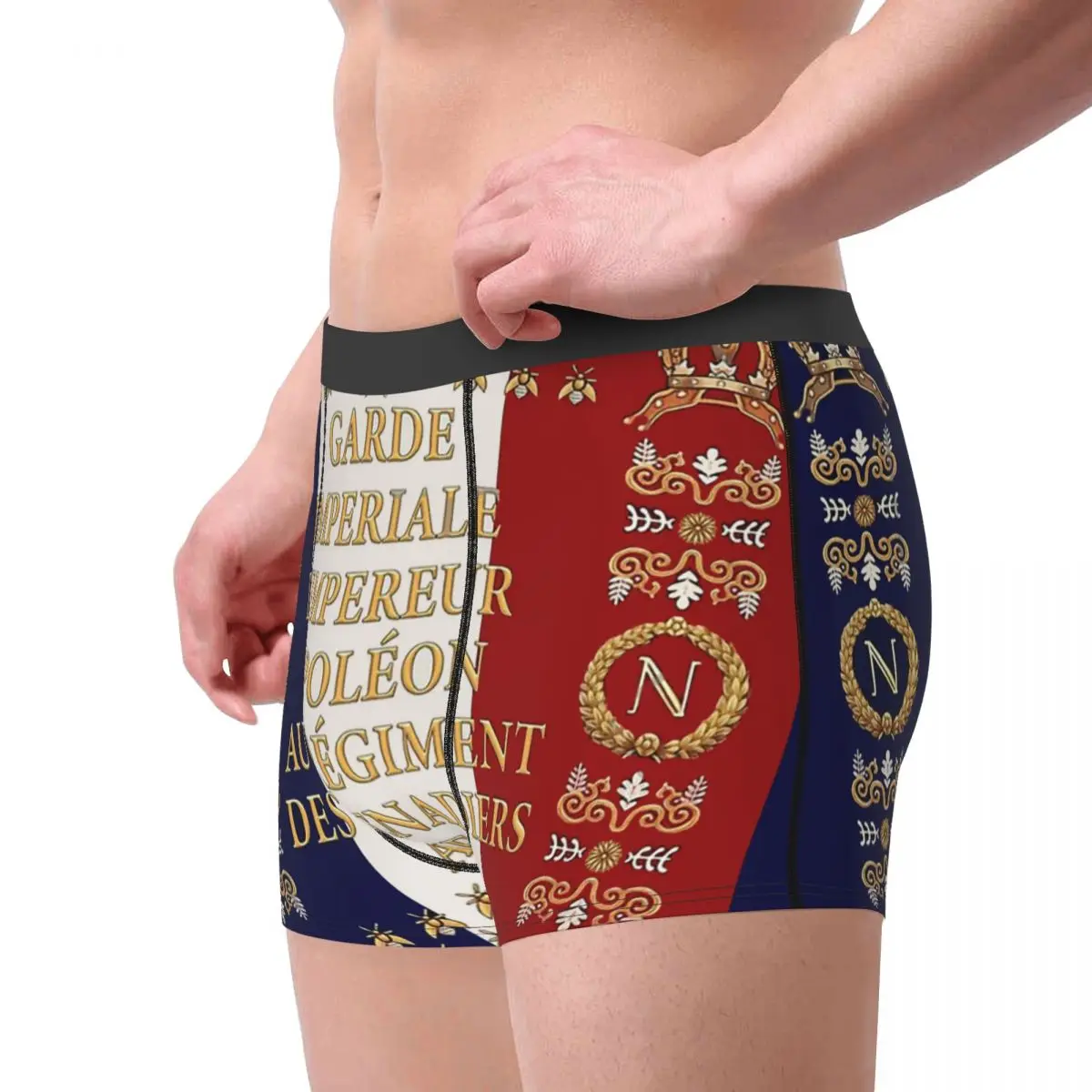 National Flag Napoleonic French 1er Garde Imperiale Underpants Breathbale Panties Man Underwear Sexy Shorts Boxer Briefs