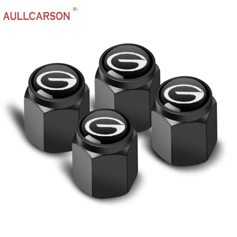 For GAC Trumpchi Gs8 Gs6 Gs4 M8 E9 S7 Empow Car Wheel Tire Air Valve Caps Stem Cover Metal Material Accessories 4 Pieces