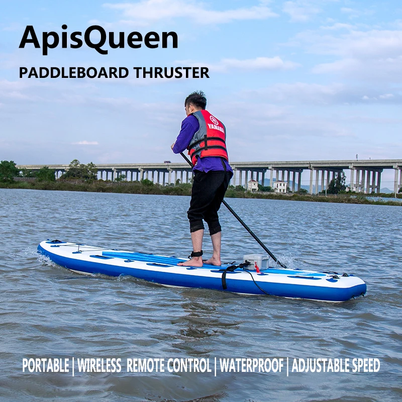 ApisQueen-propulsor submarino U18L 160W, empuje de 18lb con batería y control remoto para SUP