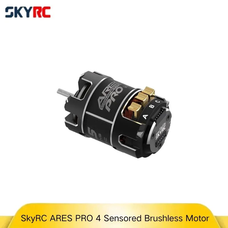 SkyRC ARES PRO 4-сенсорный бесщеточный двигатель с низким сопротивлением, вкладки для пайки 0,1 мОм, 80 А, пик для RC автомобиля, грузовика, багги, обновление