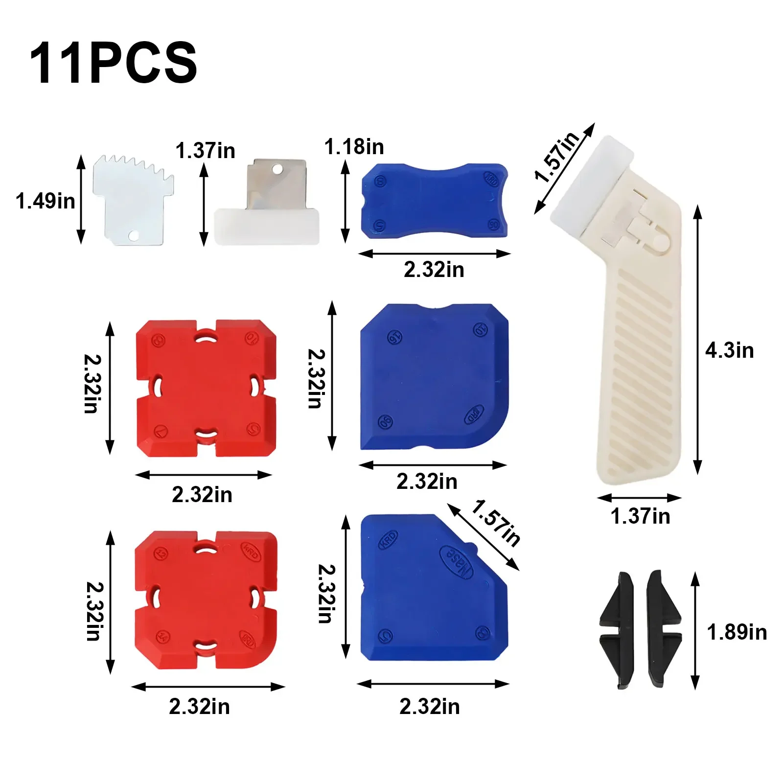 11PCS Silicone Profiling Kit Sealant Finishing Tools for Easy Application No More Masking Tape Needed Professional Finish