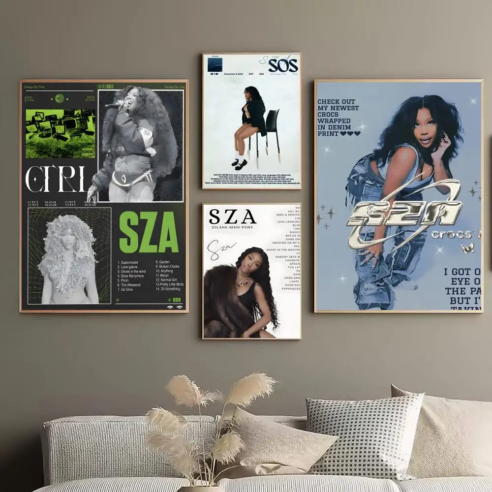 Singer S-sza Budget Wall Makeover Blank Wall Upgrade Study Room Aesthetic Warm Living Setup Minimalist Space Upgrade Poster