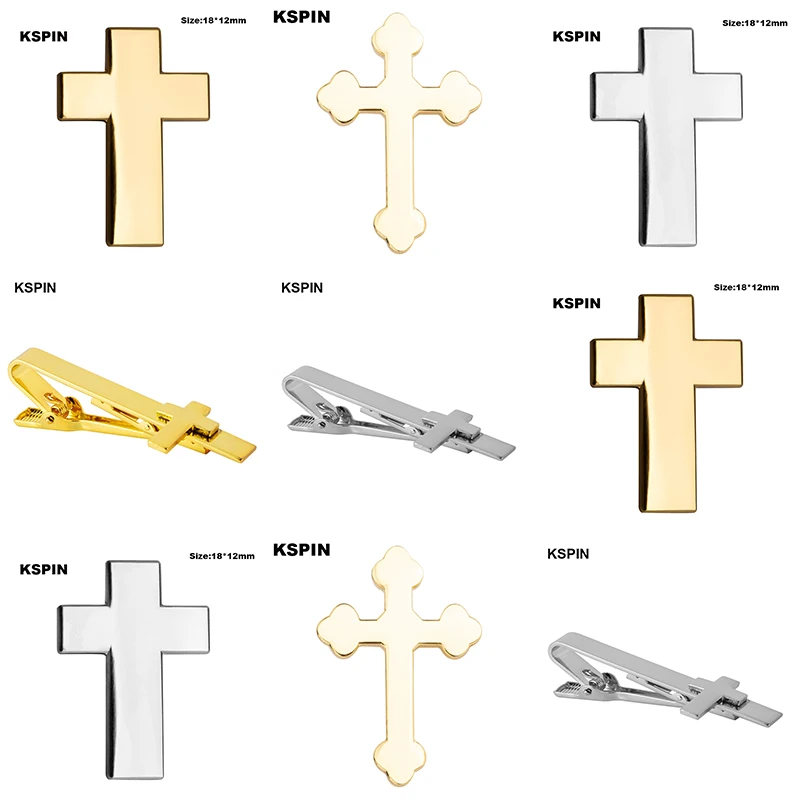 Golden Cross Badge Pin Brooch Icons XY0109