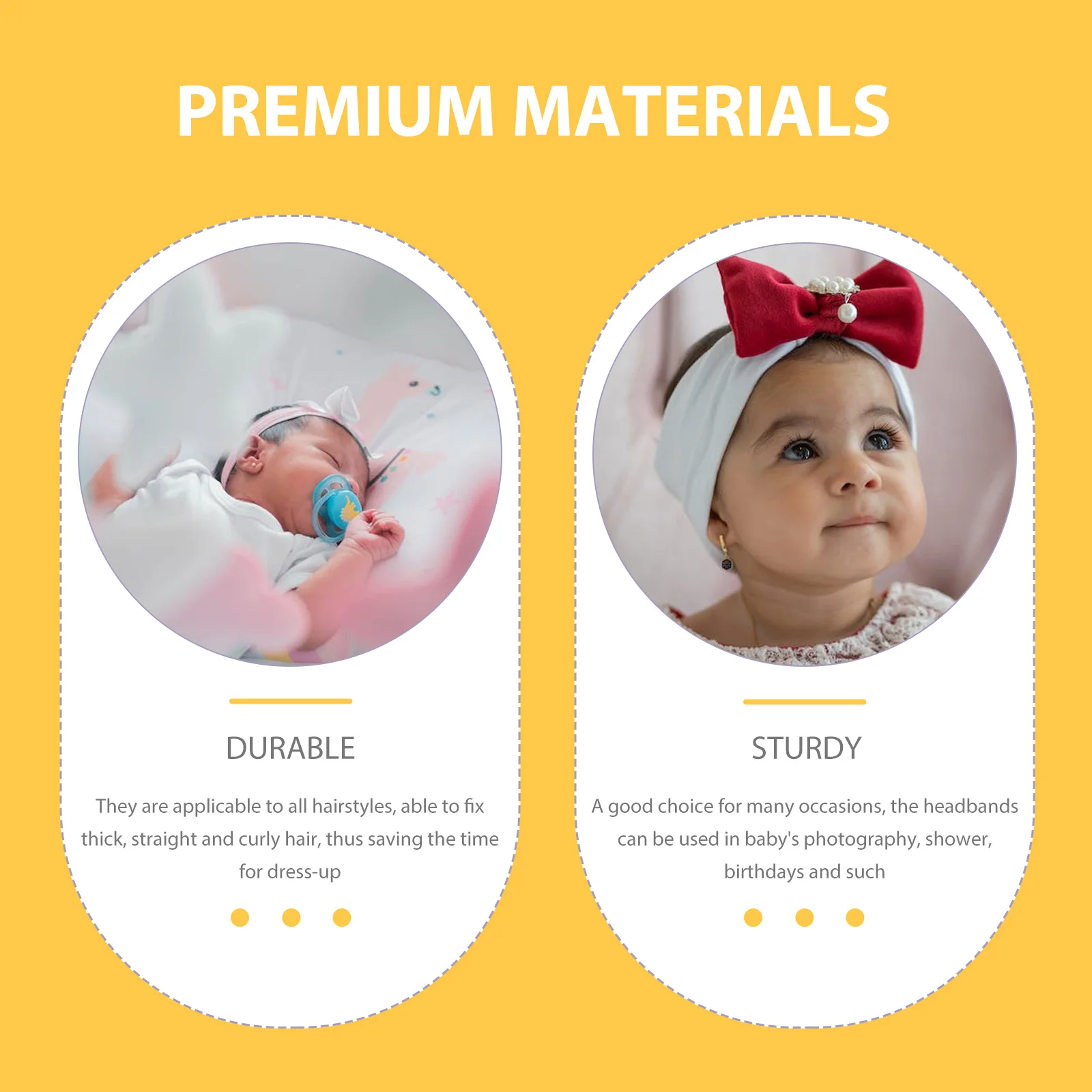 

6Pcs Hair Bands Elastic Cloth Headbands Flower Design Hair Accessories for Photography Birthdays Daily