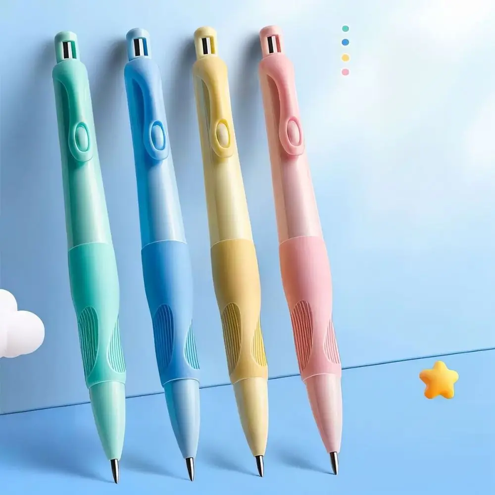 Dolphin Shape Automatic Pencil 2.0mm Thick Lead Holder Ergonomic Pen Correcting Posture Stationery For Primary Kids