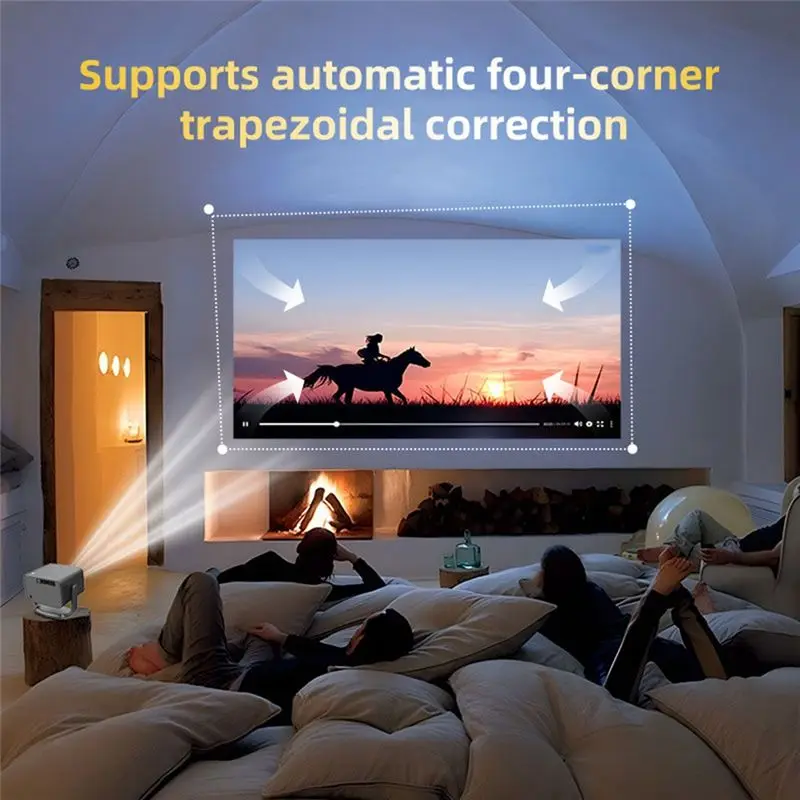DT23 Android 13 WiFi6 Smart LED Projector P20 Pro Full HD 1080P 4K Auto Focus for Home Theater Gaming