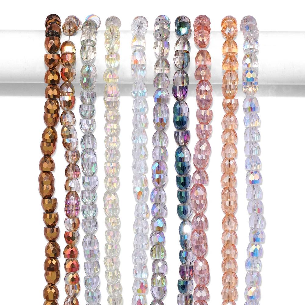 6mm Faceted Half Round Shape Austrian crystal Loose Faceted Bead For Bracelet Necklace Fashion Jewelry DIY Handmade Crafts