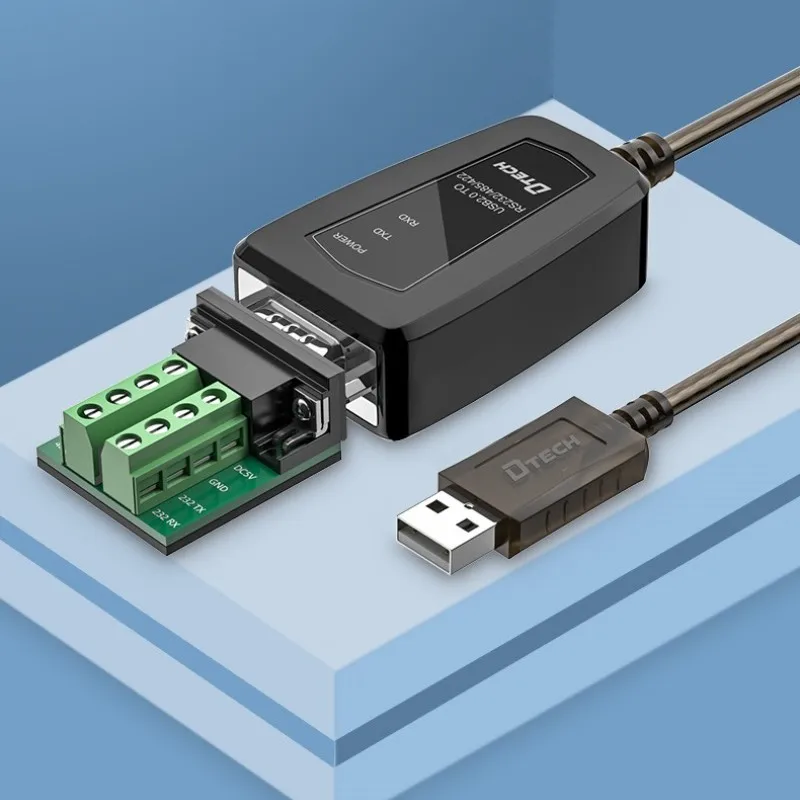 

DTECH DC 5 В USB 2.0 к RS232/485/422 Последовательный кабель 0,5 м для светодиодного дисплея мультимедиа