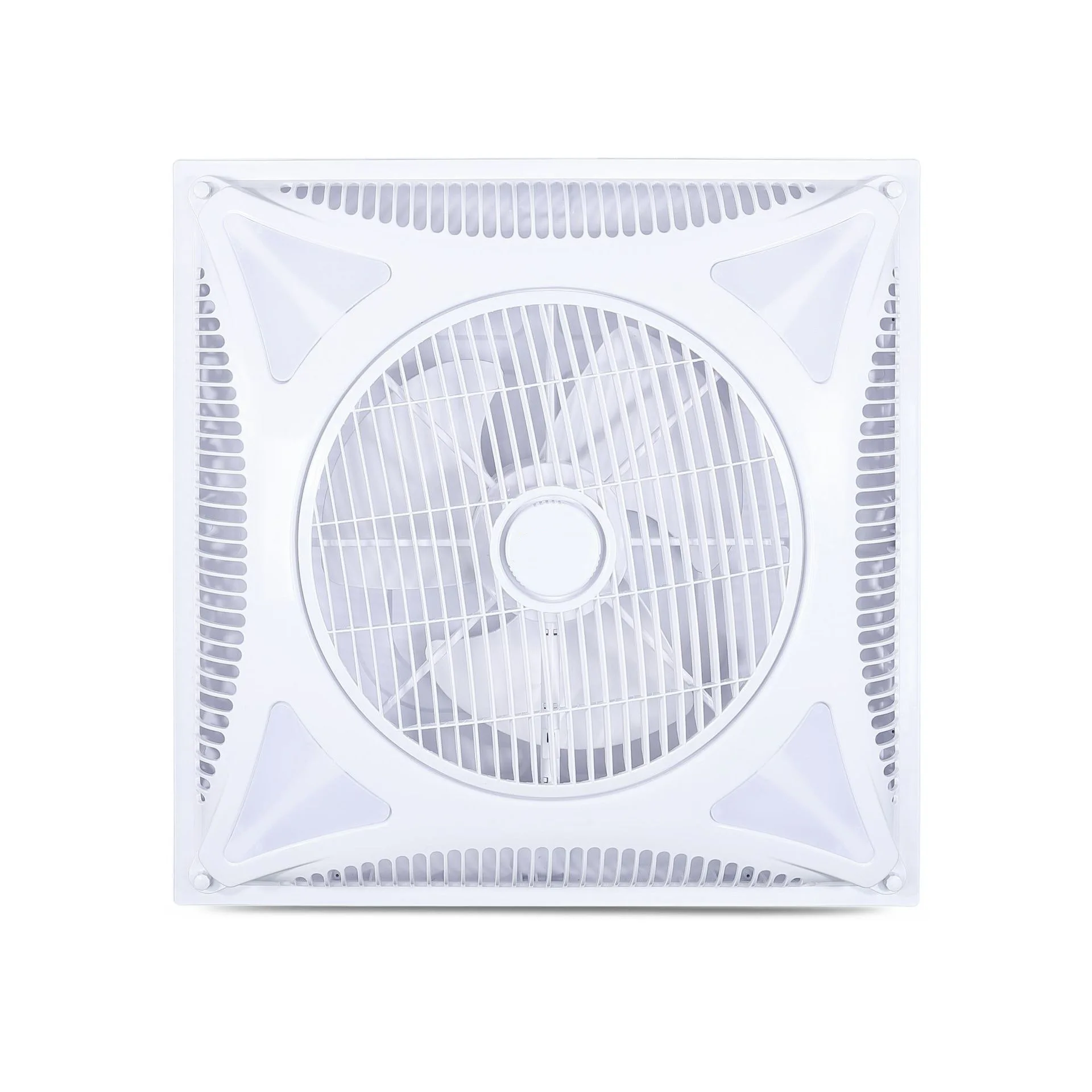 600*600mm Embedded Gypsum Board Ceiling Circulation Fan Built-in Remote Control Commercial Silent Electric Air Circulator
