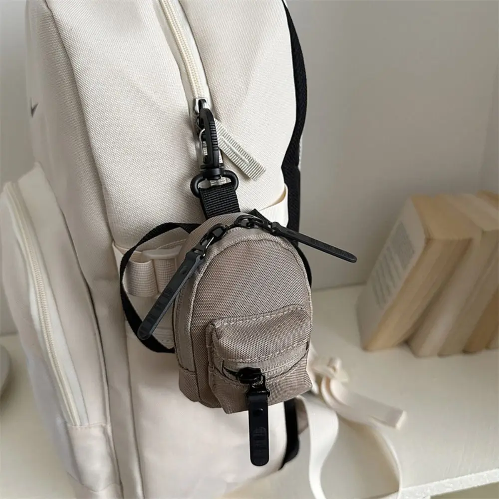 All-match Colorful Mini Backpack Coin Purse Cute Portable Bag Shape Wallet Harajuku Casual Mini Canvas Wallet Daily