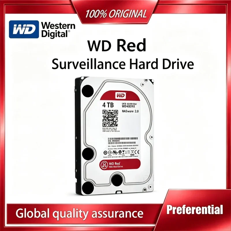 Western Digital WD Red 4TB 2TB 3TB Red NAS Hard Disk Drive 3.5