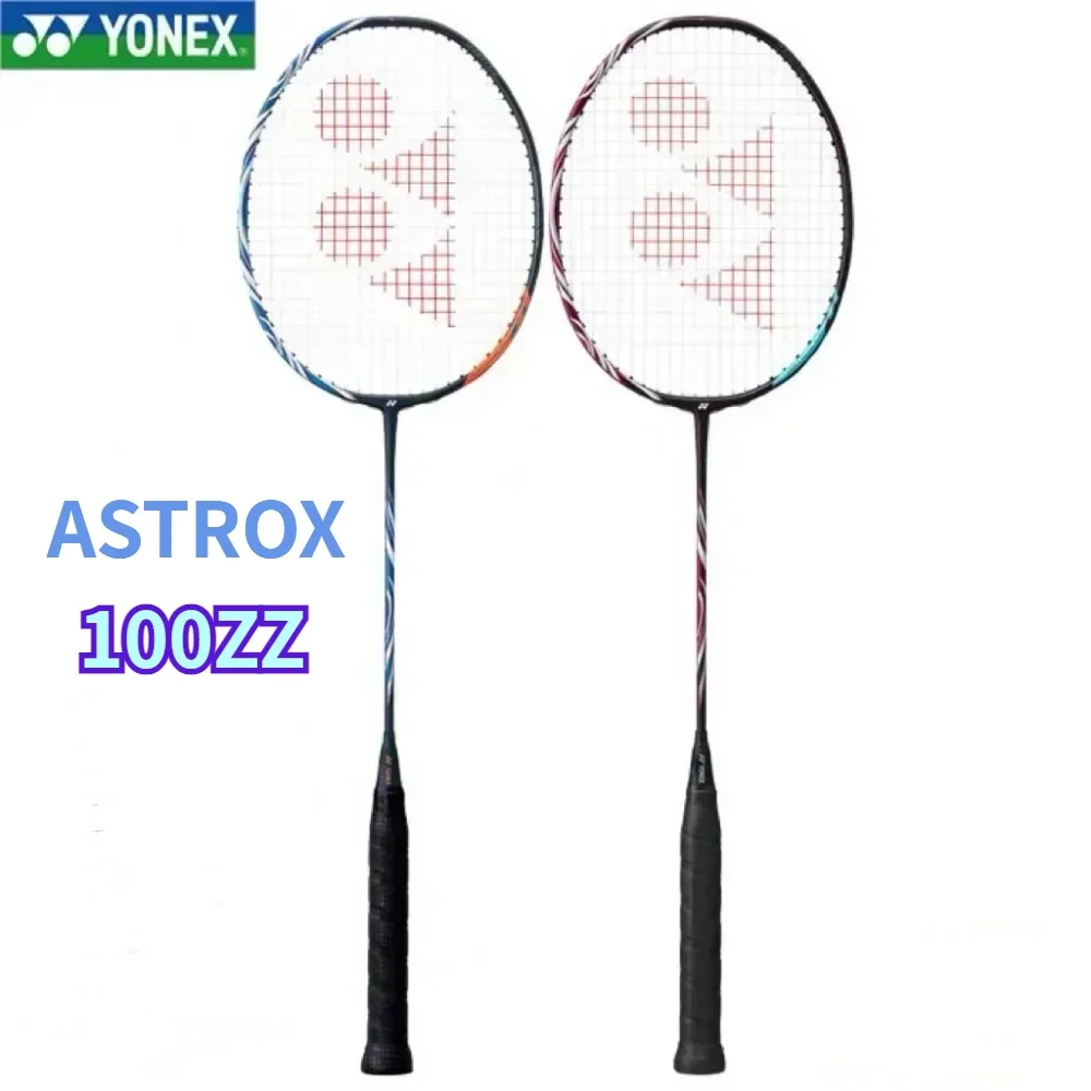 Yonex Genuine Badminton Racket  AX100ZZ Red Blue Offensive Professional Racket Badminton Set Customizable Pounds and String Type