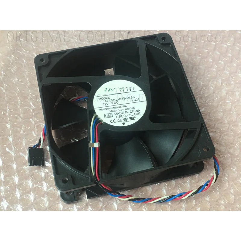 H  for NMB MAT 4715KL-04W-B56 4Pin 12V 1.30A PWM Fan