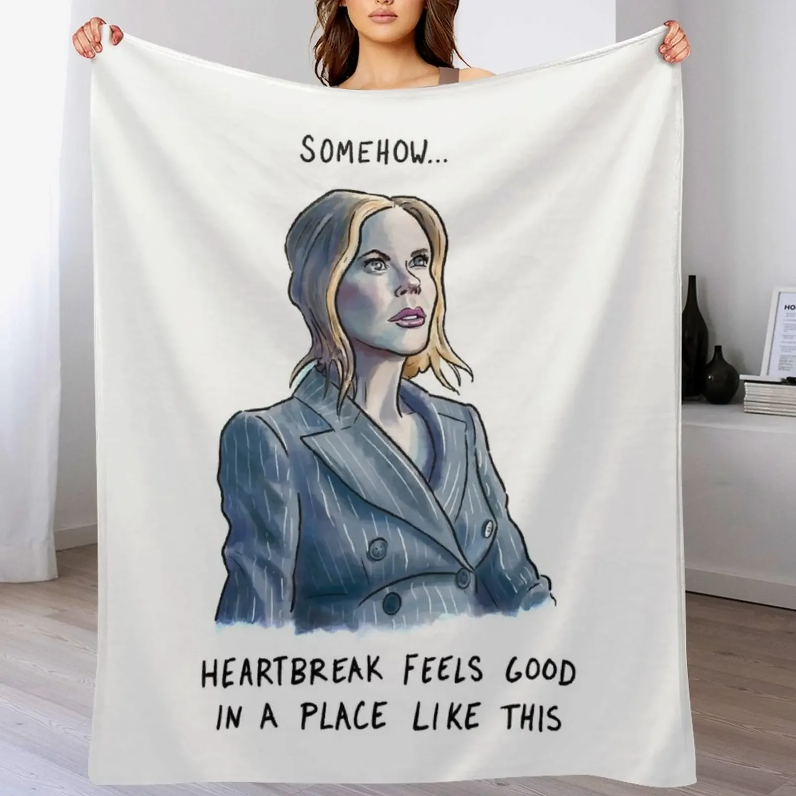 Nicole Kidman at AMC Classic Throw Blanket Soft Bedroom Blanket for Night Sleeping
